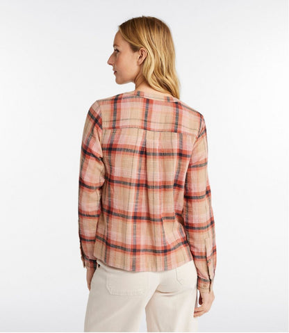 Women's L.L.Bean Day Breeze Shirt, Long-Sleeve Collarless - L.L.Bean Quality