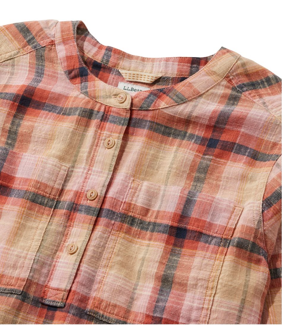 Women's L.L.Bean Day Breeze Shirt, Long-Sleeve Collarless - L.L.Bean Quality