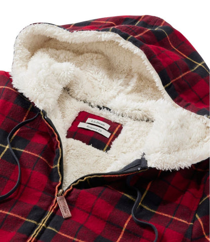 Women's Scotch Plaid Flannel Shirt, Sherpa-Lined Zip Hoodie - L.L.Bean Popular