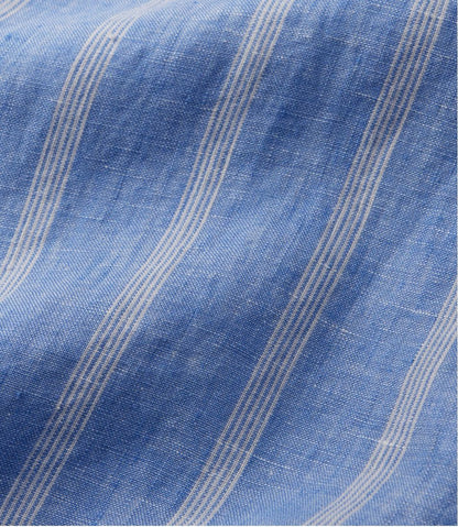 Women's Premium Washable Linen Shirt, Splitneck Stripe - L.L.Bean Everyday