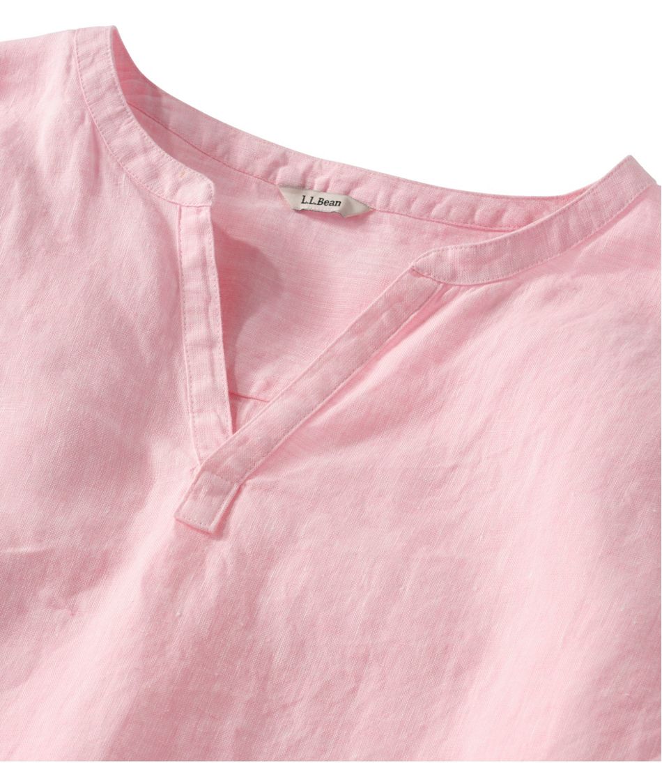 Women's Premium Washable Linen Shirt, Splitneck - L.L.Bean Value