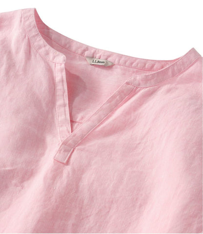Women's Premium Washable Linen Shirt, Splitneck - L.L.Bean Value