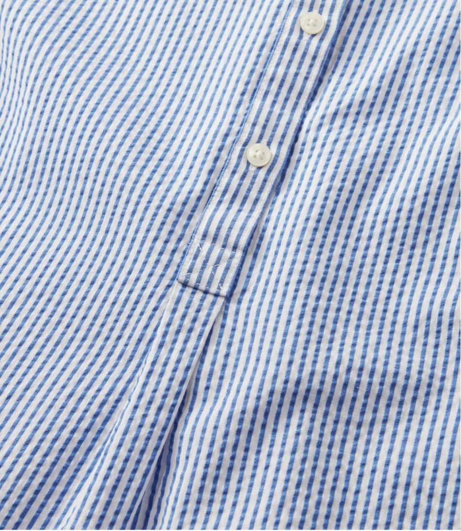 Women's Vacationland Seersucker Shirt, Short-Sleeve Popover Stripe - L.L.Bean Great Value