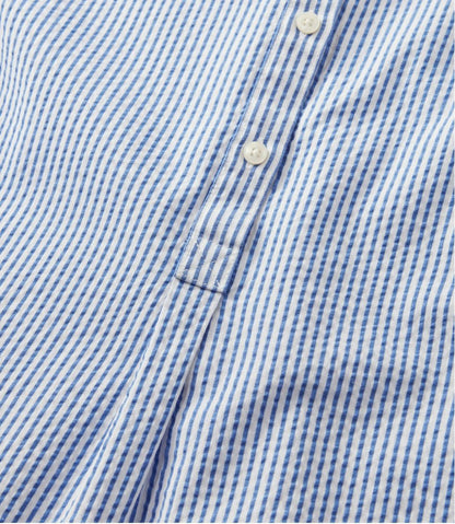 Women's Vacationland Seersucker Shirt, Short-Sleeve Popover Stripe - L.L.Bean Great Value