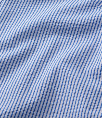 Women's Vacationland Seersucker Shirt, Short-Sleeve Popover Stripe - L.L.Bean Great Value