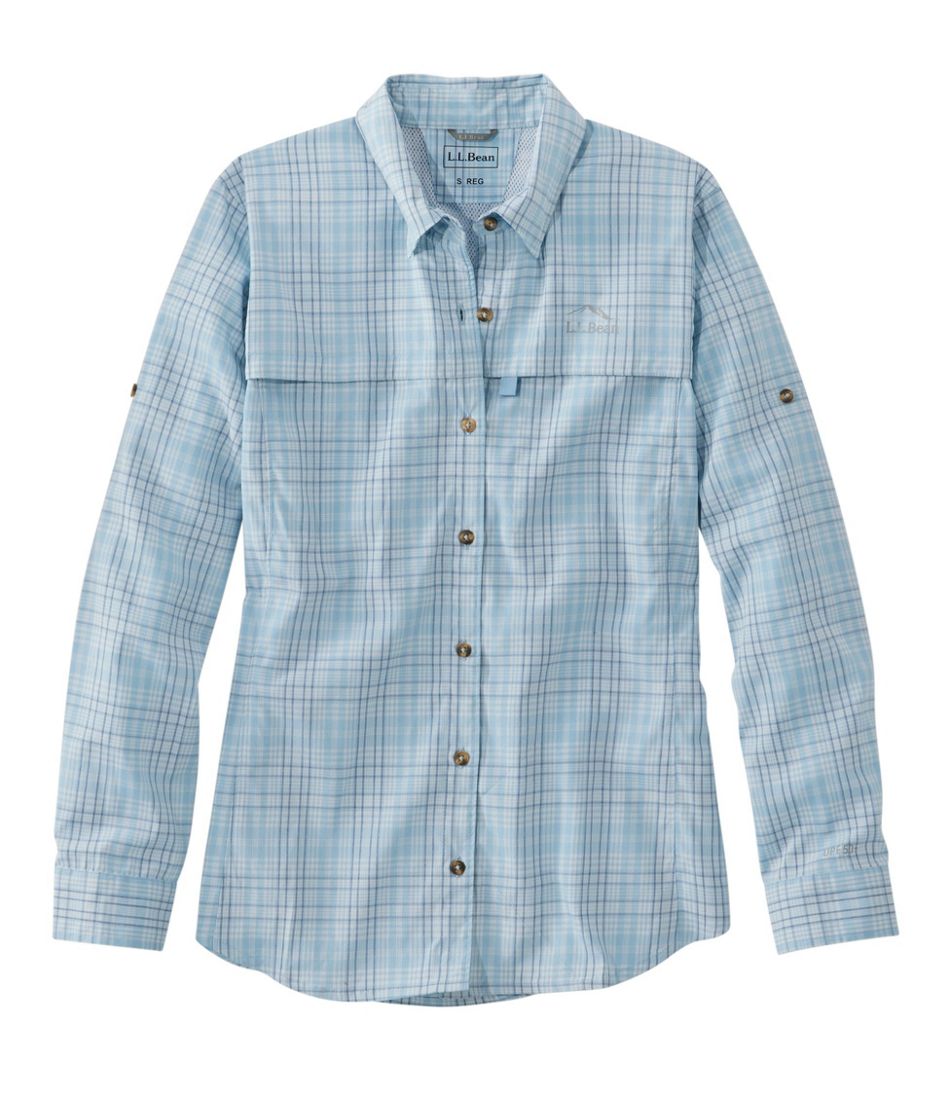 Women's Tropicwear Shirt, Plaid Long-Sleeve - L.L.Bean Trusted