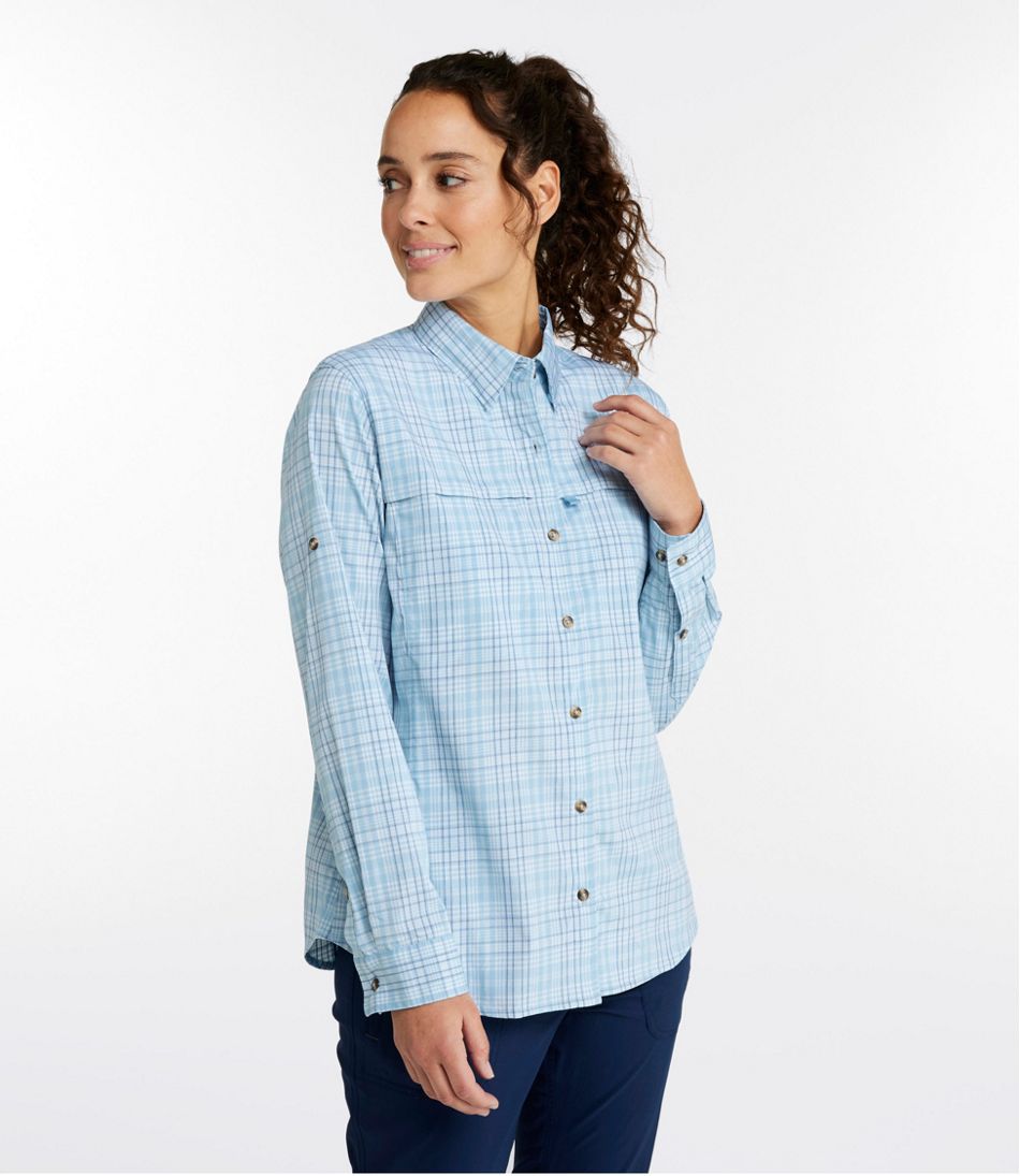 Women's Tropicwear Shirt, Plaid Long-Sleeve - L.L.Bean Trusted