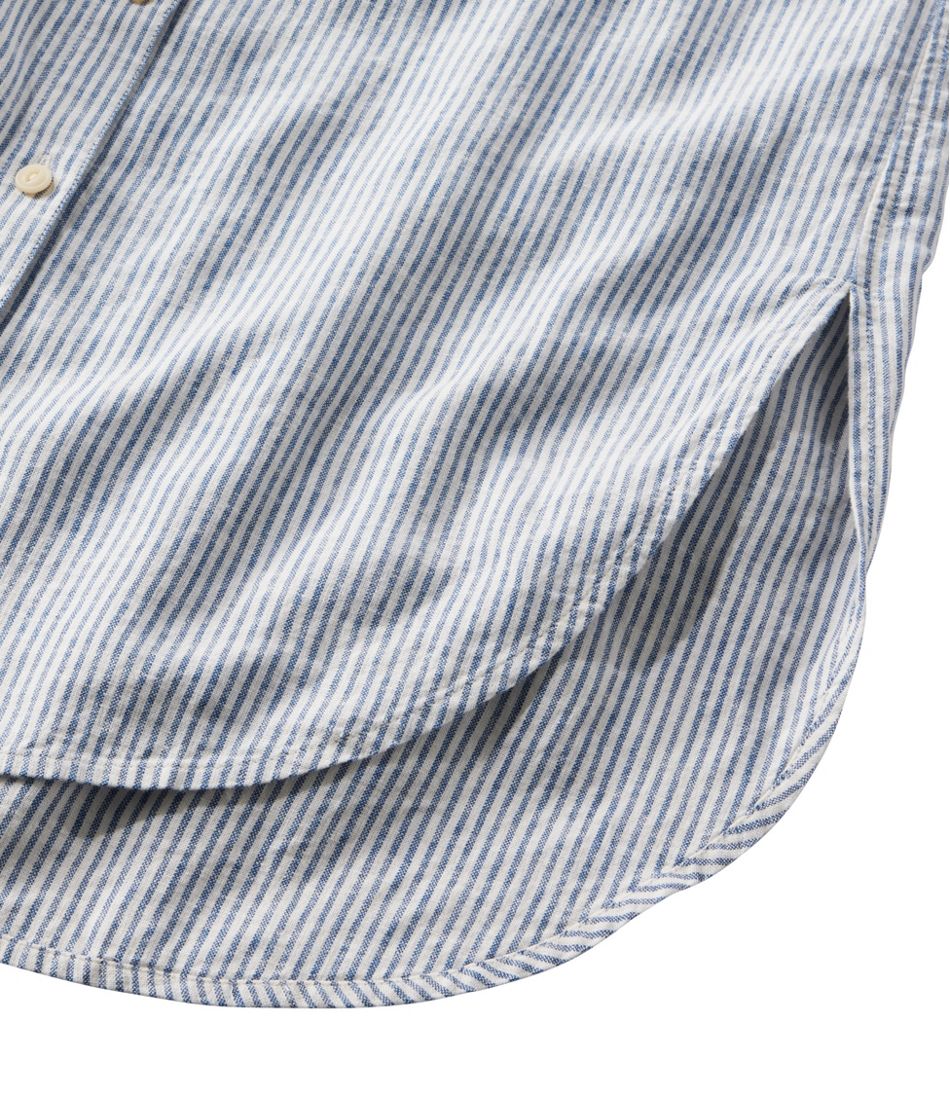 Women's Signature Linen-Blend Button-Front Shirt, Sleeveless - L.L.Bean Customer Favorite