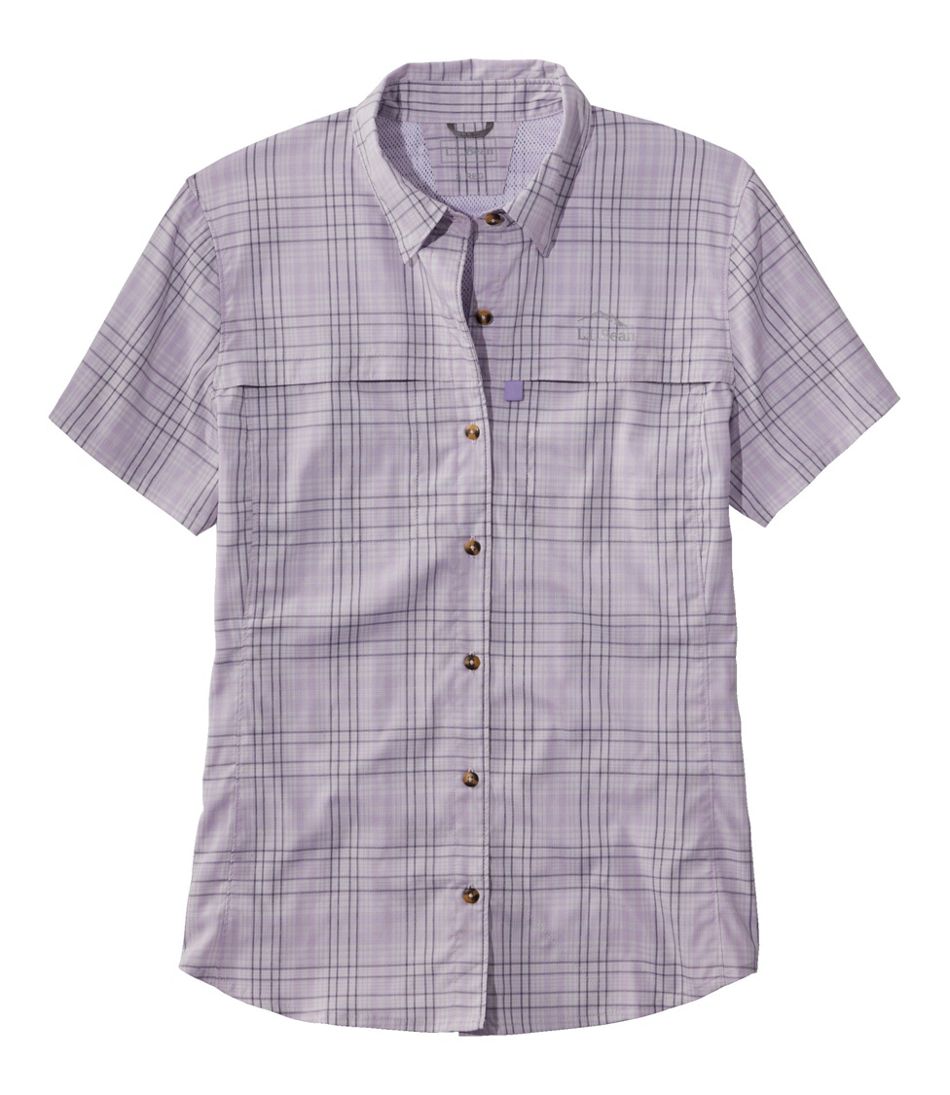 Women's Tropicwear Shirt, Plaid Short-Sleeve - L.L.Bean Featured