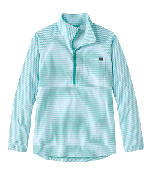 Women's Everyday SunSmart® Woven Shirt, Quarter-Zip Pullover Colorblock - L.L.Bean Classic