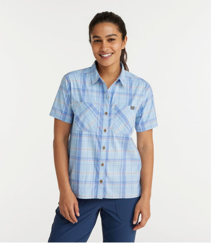 Women's Everyday SunSmart® Woven Shirt, Short-Sleeve Plaid - L.L.Bean Value
