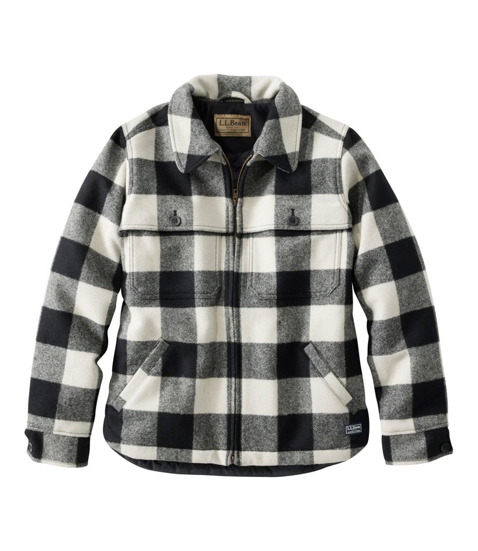 Women's Maine Guide Zip Front Jac-Shirt with Primaloft, Plaid - L.L.Bean Top Pick