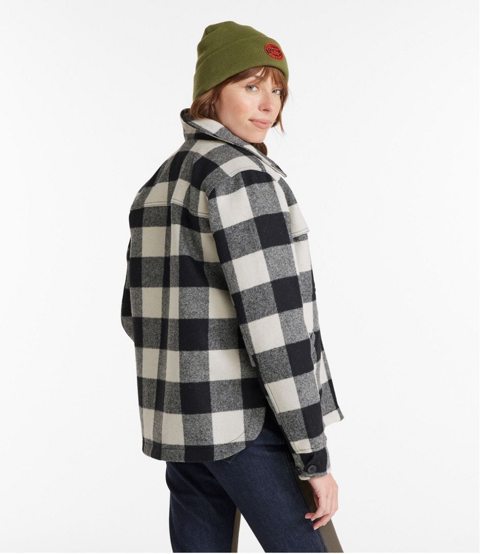 Women's Maine Guide Zip Front Jac-Shirt with Primaloft, Plaid - L.L.Bean Top Pick