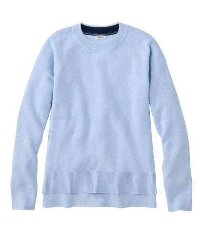 Women's Wicked Soft Cotton/Cashmere Crewneck Sweater - L.L.Bean Trending