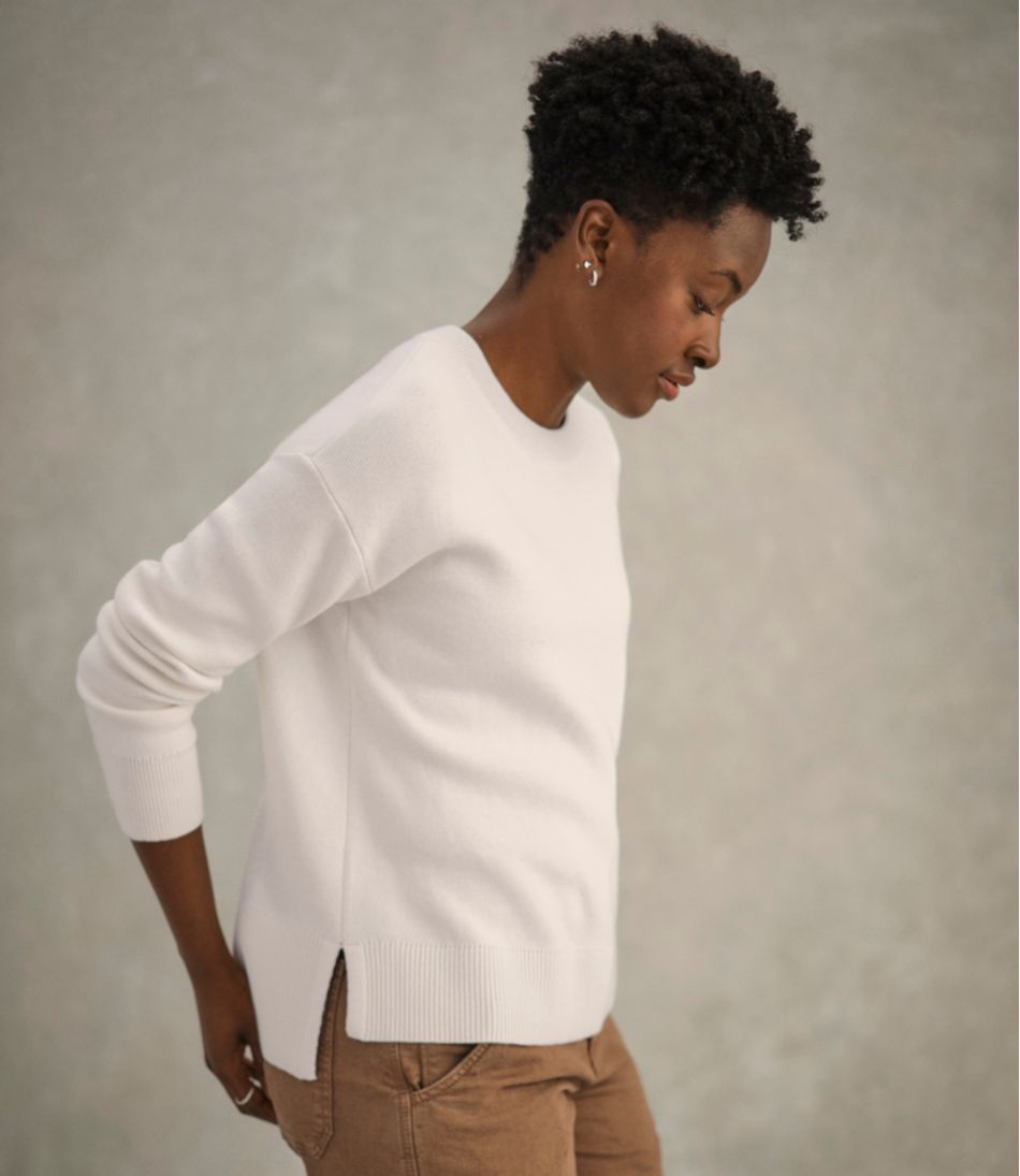 Women's Wicked Soft Cotton/Cashmere Crewneck Sweater - L.L.Bean Trending