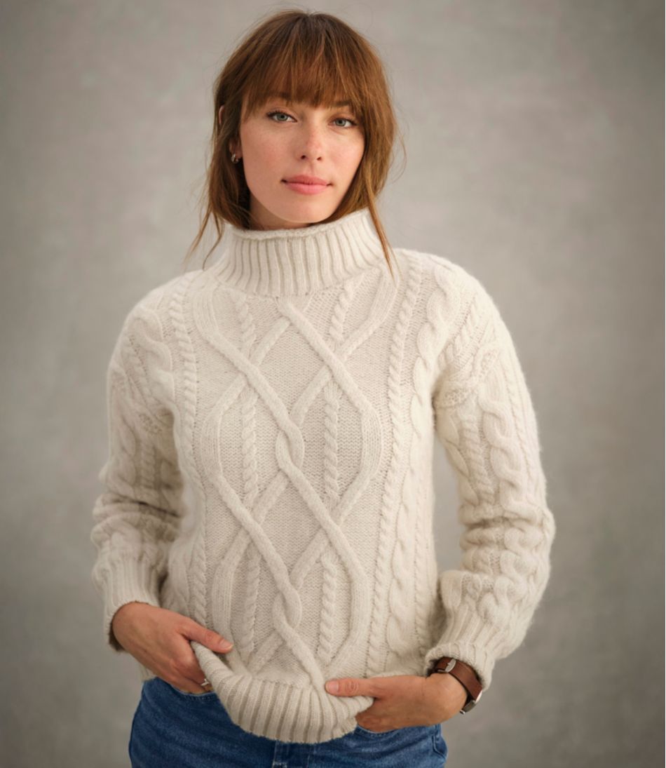 Women's 1912 Heritage Wool Blend Mockneck Sweater - L.L.Bean Recommended