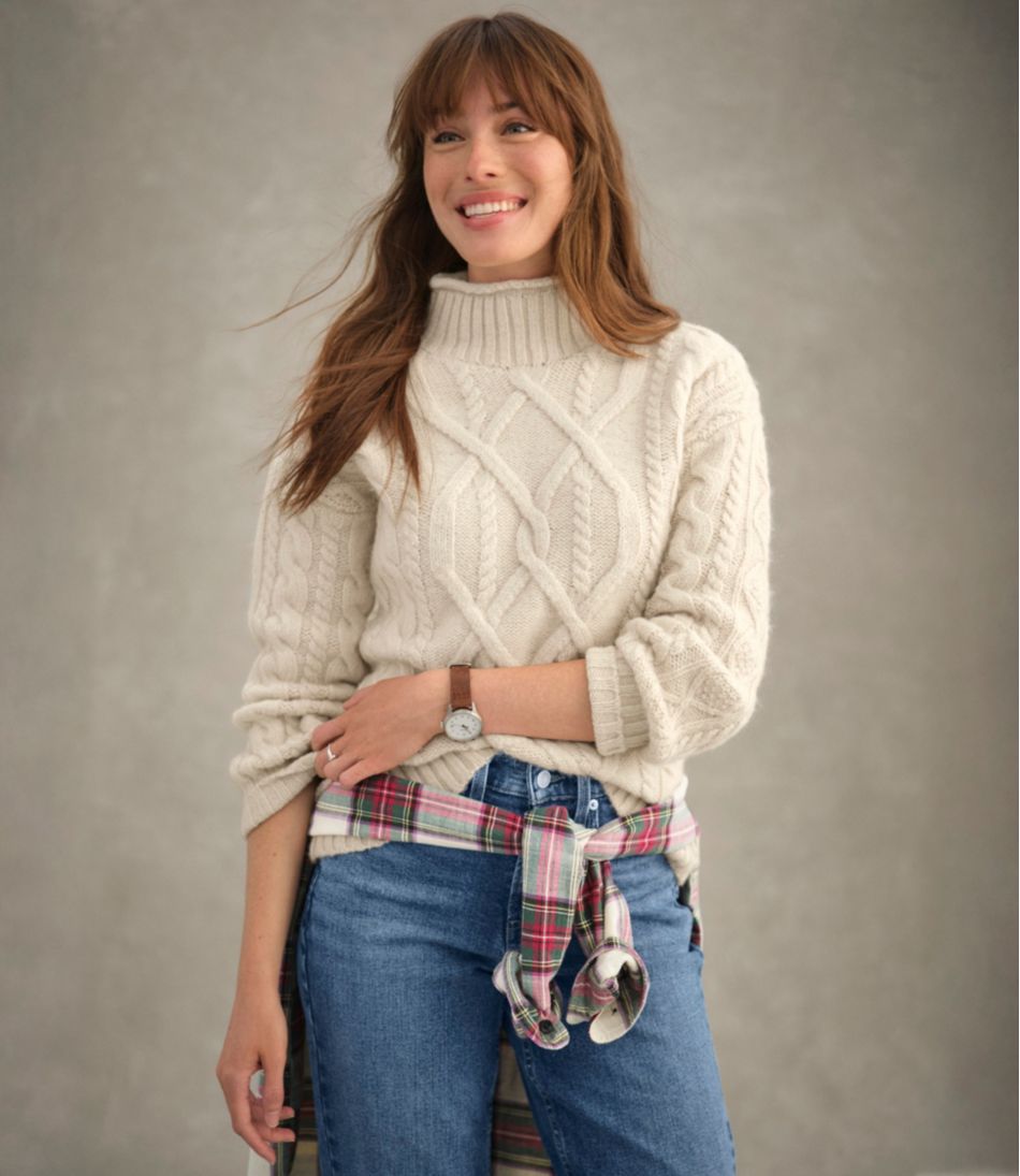 Women's 1912 Heritage Wool Blend Mockneck Sweater - L.L.Bean Recommended