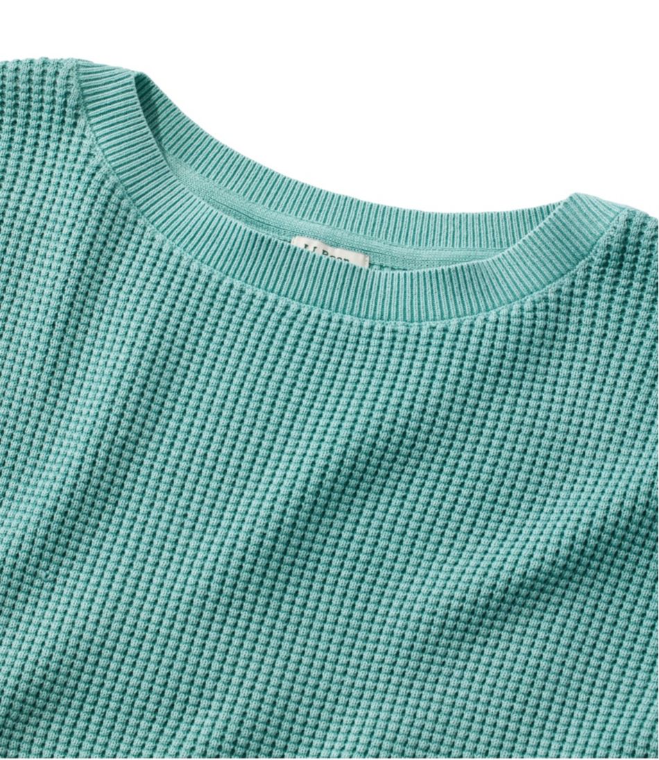 Women's Sunwashed Waffle Sweater, Pullover - L.L.Bean Signature