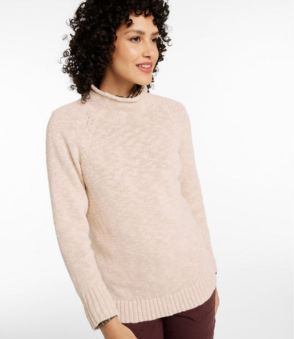 Women's Cotton Ragg Sweater, Funnelneck Pullover - L.L.Bean Everyday