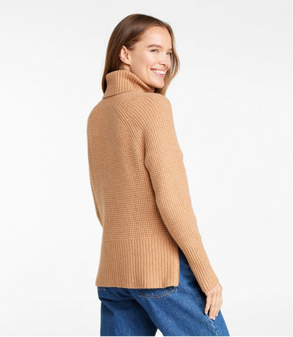 Women's SuperSoft Waffle Sweater, Turtleneck - L.L.Bean Value