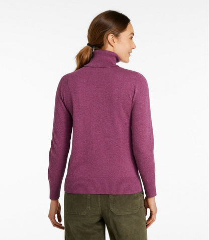 Women's Cotton/Cashmere Sweater, Turtleneck - L.L.Bean Quality