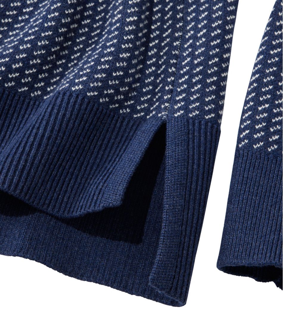 Women's Wicked Soft Cotton/Cashmere Crewneck Sweater, Pattern - L.L.Bean Trusted