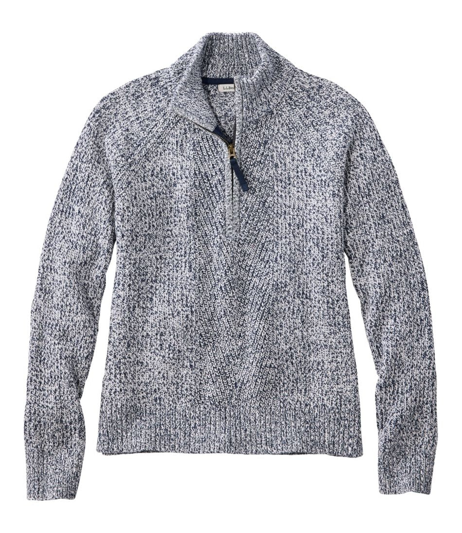 Women's Mariner Shaker Sweater, Quarter-Zip - L.L.Bean Customer Favorite