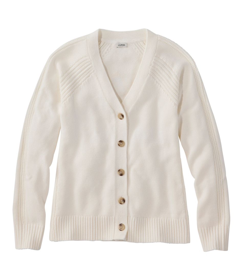 Women's Mariner Shaker Sweater, V-Neck Cardigan - L.L.Bean Top Pick