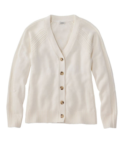 Women's Mariner Shaker Sweater, V-Neck Cardigan - L.L.Bean Top Pick
