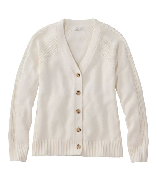 Women's Mariner Shaker Sweater, V-Neck Cardigan - L.L.Bean Top Pick