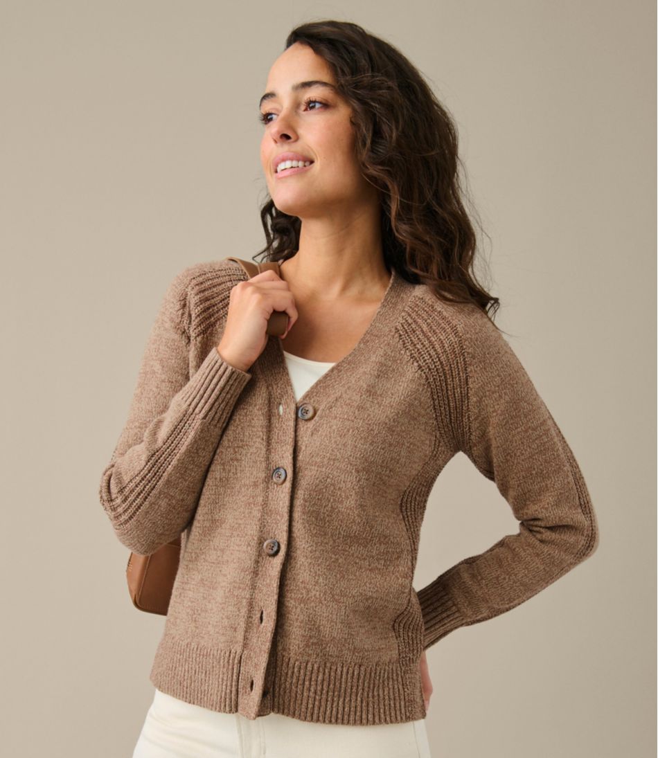 Women's Mariner Shaker Sweater, V-Neck Cardigan - L.L.Bean Top Pick