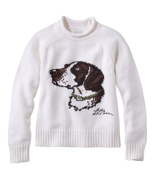 Women's Signature Original Cotton Sweater, Rollneck Novelty - L.L.Bean Premium