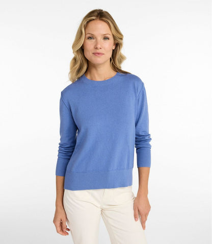 Women's Cotton/Cashmere Sweater, Crewneck - L.L.Bean Featured