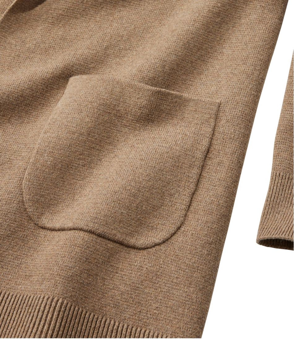 Women's Wicked Soft Cotton/Cashmere Coatigan Sweater - L.L.Bean Trending