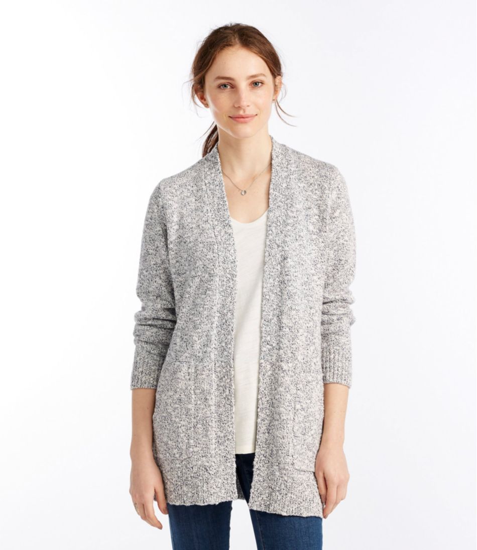Women's Cotton Ragg Sweater, Open Cardigan - L.L.Bean Recommended