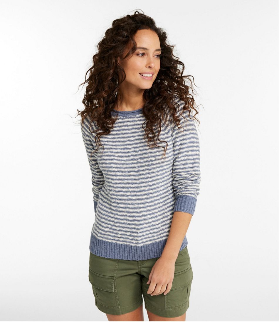 Women's Midweight Cotton Slub Rollneck Pullover Stripe - L.L.Bean Exclusive