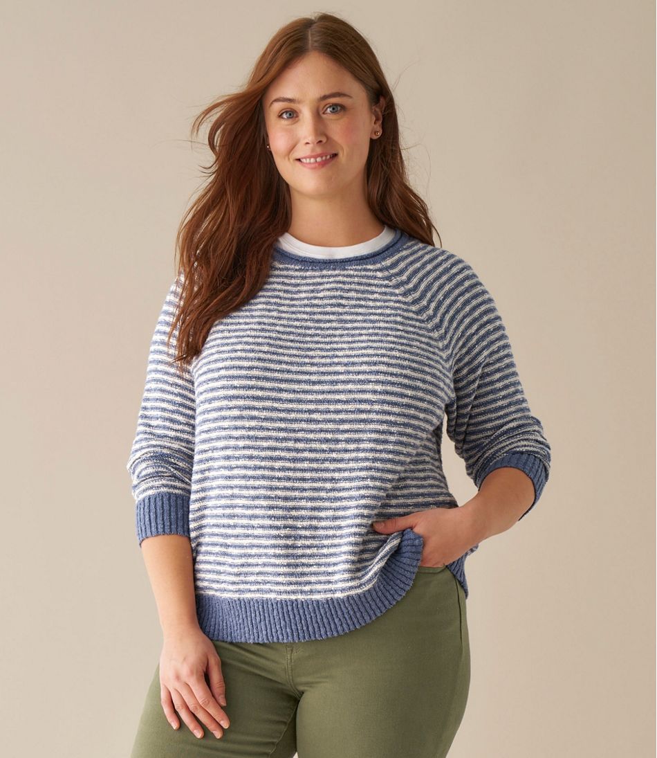 Women's Midweight Cotton Slub Rollneck Pullover Stripe - L.L.Bean Exclusive
