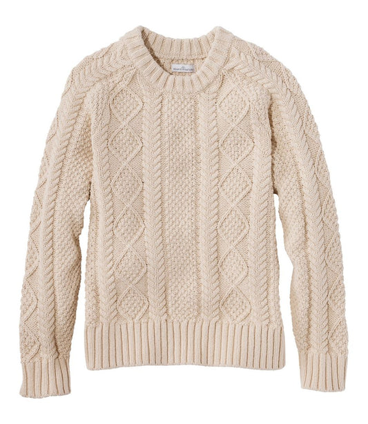 Women's Signature Cotton Fisherman Sweater, Crewneck - L.L.Bean Signature