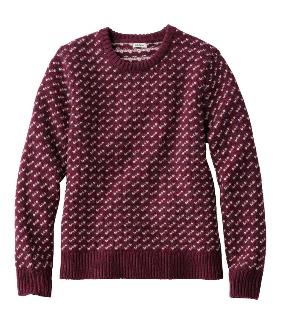 Women's Bean's Classic Ragg Wool Sweater, Crewneck Bird's-Eye - L.L.Bean Essential