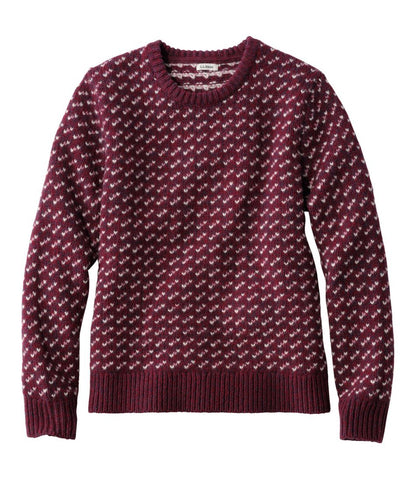 Women's Bean's Classic Ragg Wool Sweater, Crewneck Bird's-Eye - L.L.Bean Essential