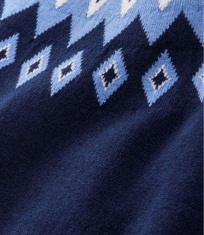 Women's Cotton/Cashmere Sweater, Turtleneck Fair Isle - L.L.Bean Quality
