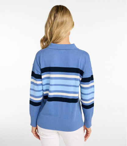 Women's Cotton/Cashmere Sweater, Polo Stripe - L.L.Bean Top Pick