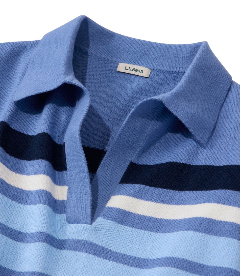 Women's Cotton/Cashmere Sweater, Polo Stripe - L.L.Bean Top Pick