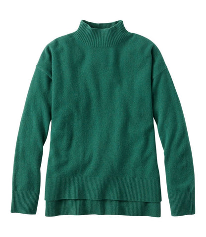 Women's Classic Cashmere Sweater, Relaxed Mockneck - L.L.Bean Featured