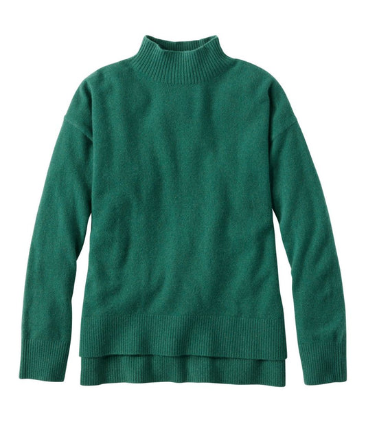 Women's Classic Cashmere Sweater, Relaxed Mockneck - L.L.Bean Featured