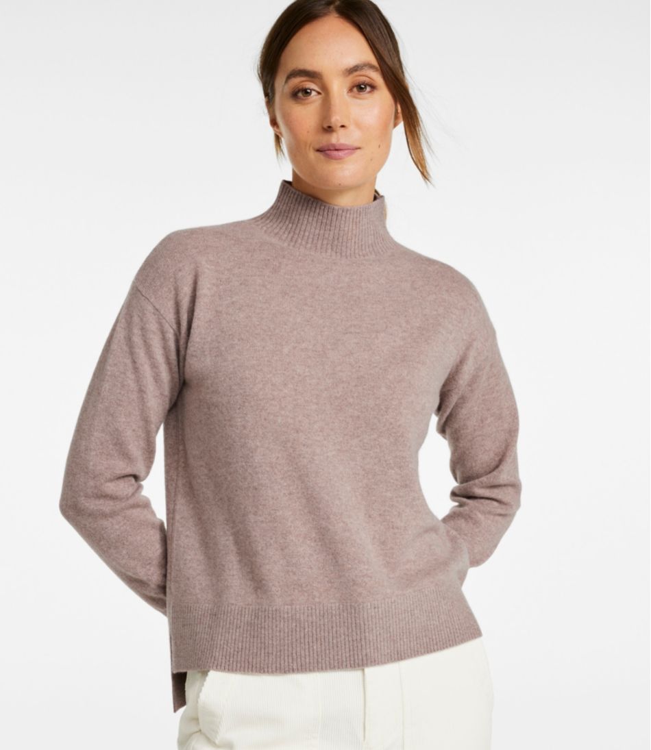 Women's Classic Cashmere Sweater, Relaxed Mockneck - L.L.Bean Featured