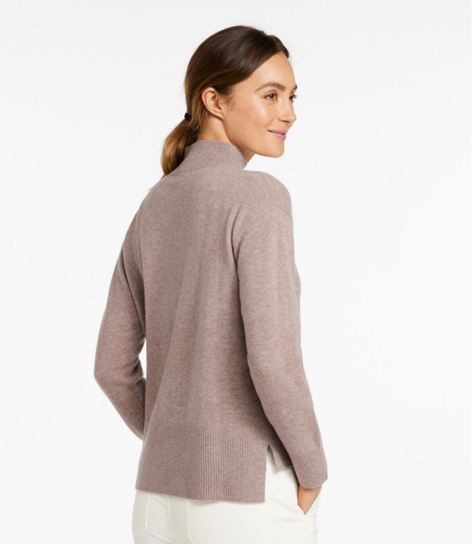 Women's Classic Cashmere Sweater, Relaxed Mockneck - L.L.Bean Featured
