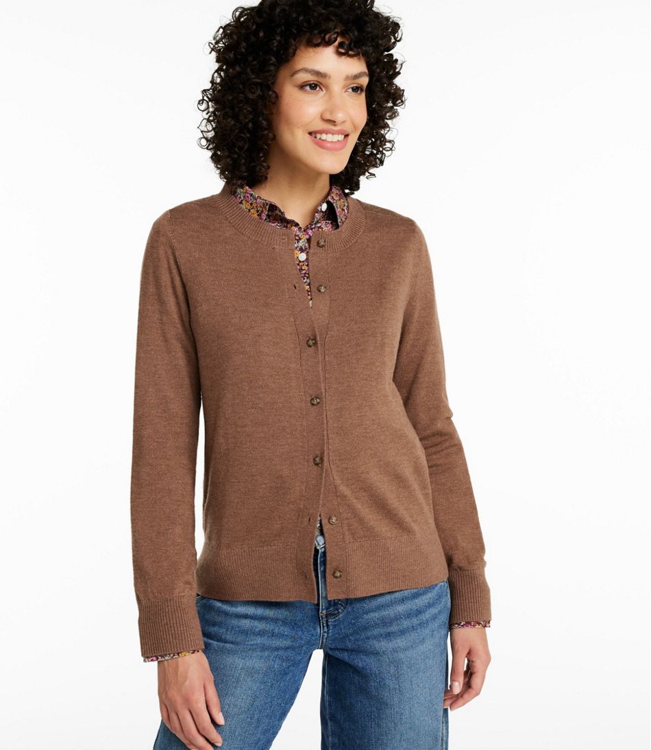 Women's Essential Merino Wool Sweater, Cardigan - L.L.Bean Popular