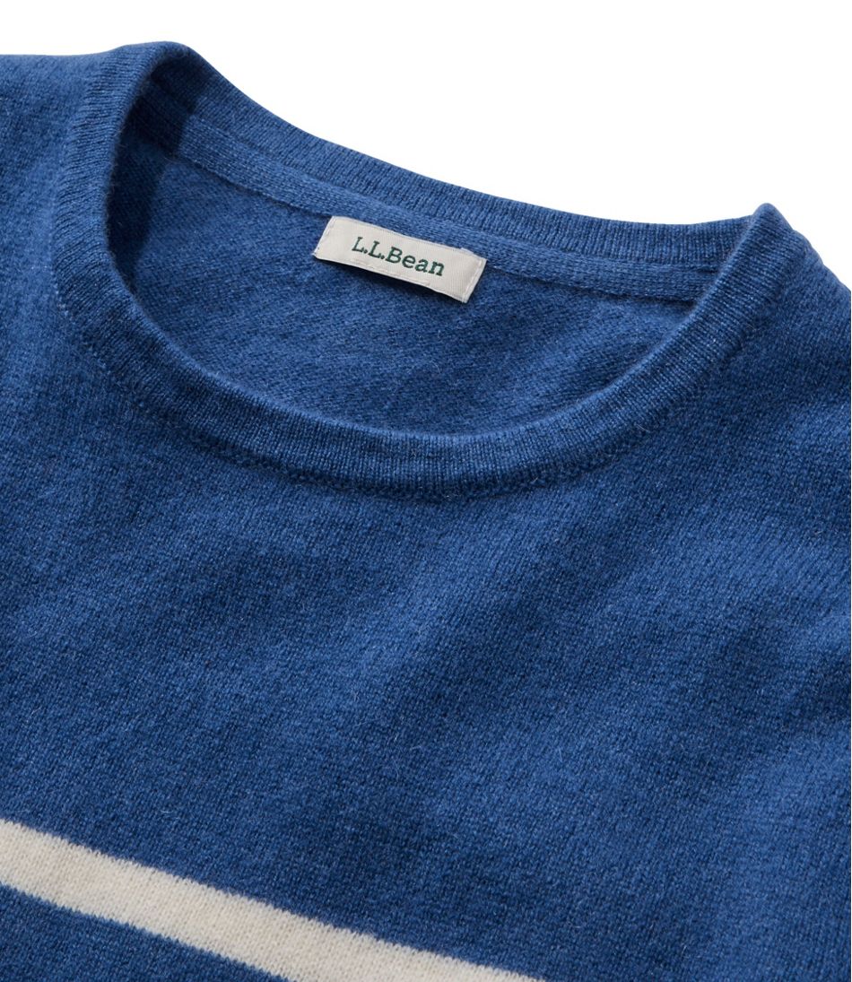 Women's Classic Cashmere Sweater, Crewneck Stripe - L.L.Bean Trending