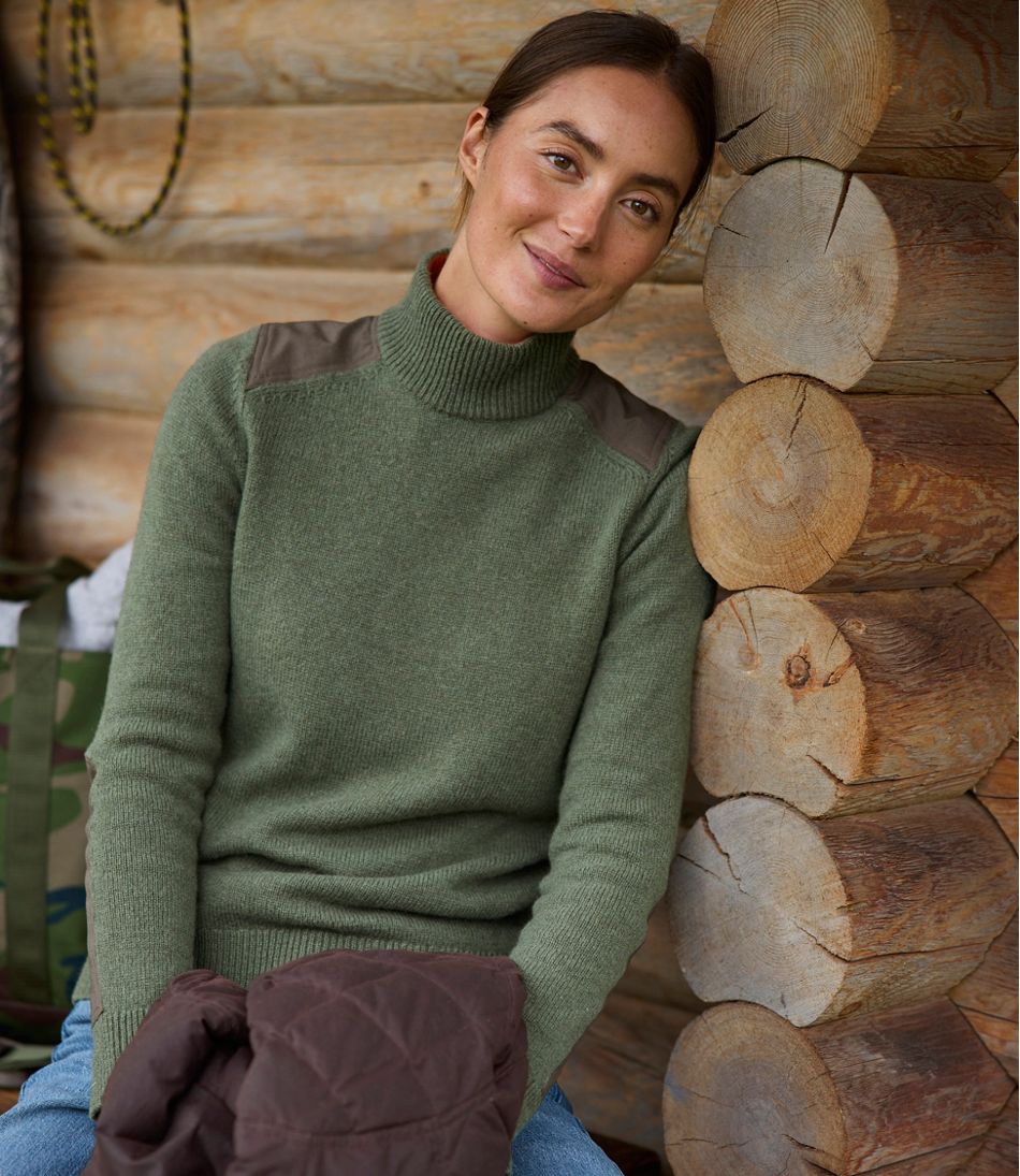 Women's Maine Guide Lightweight Lambswool Sweater - L.L.Bean Signature